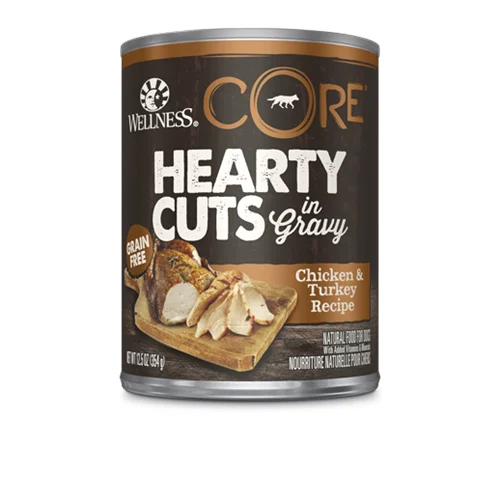 UV-protected pet shade-Wellness CORE Canned Hearty Cuts in Gravy Chicken & Turkey Formula