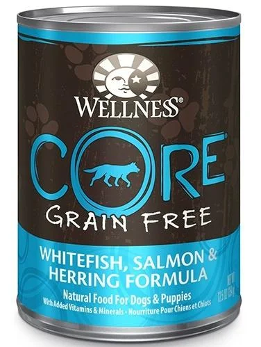 Portable cat litter tray-Wellness CORE Grain Free Natural Whitefish, Salmon and Herring Recipe Wet Canned Dog Food