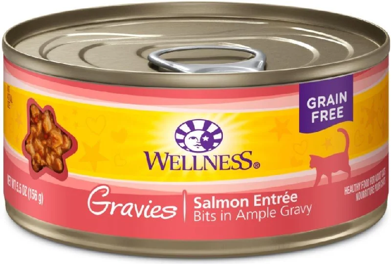 Waterproof cat perch cover-Wellness Natural Grain Free Gravies Salmon Dinner Canned Cat Food