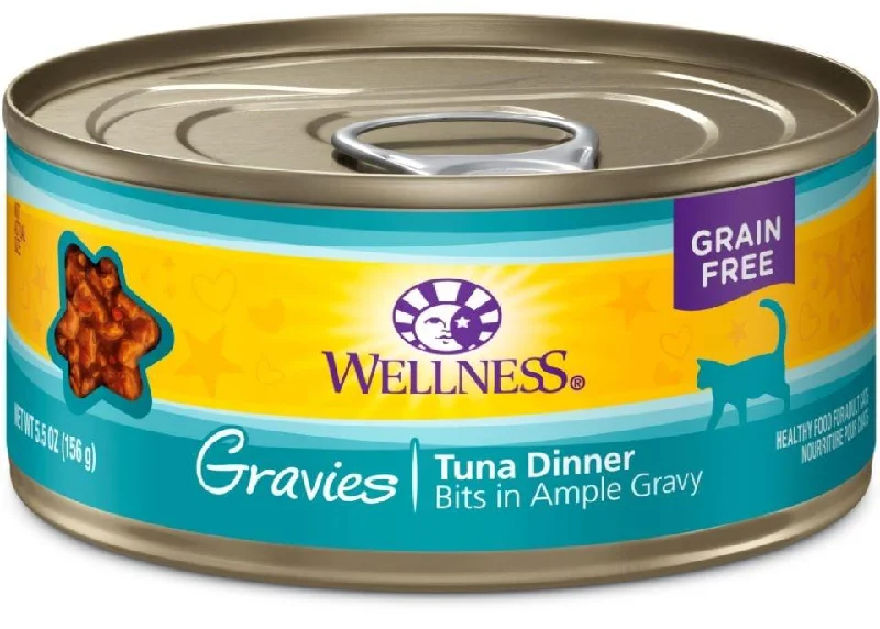 Energy-efficient pet fountain-Wellness Natural Grain Free Gravies Tuna Dinner Canned Cat Food