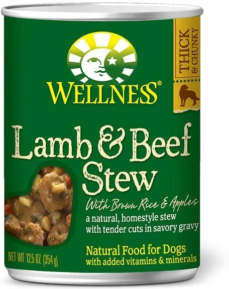 Herbal dog ear drops-Wellness Natural Lamb and Beef Stew with Brown Rice and Apples Wet Canned Dog Food