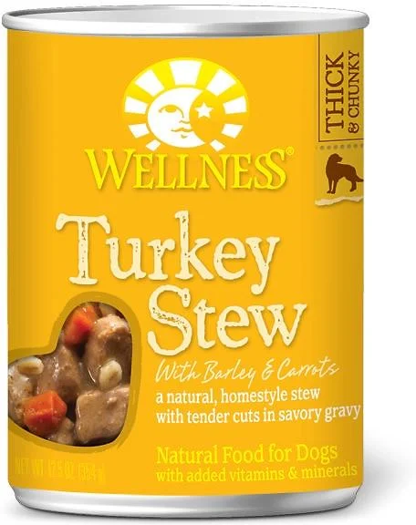 Pet-safe surface cleaner-Wellness Natural Turkey Stew with Barley and Carrots Wet Canned Dog Food