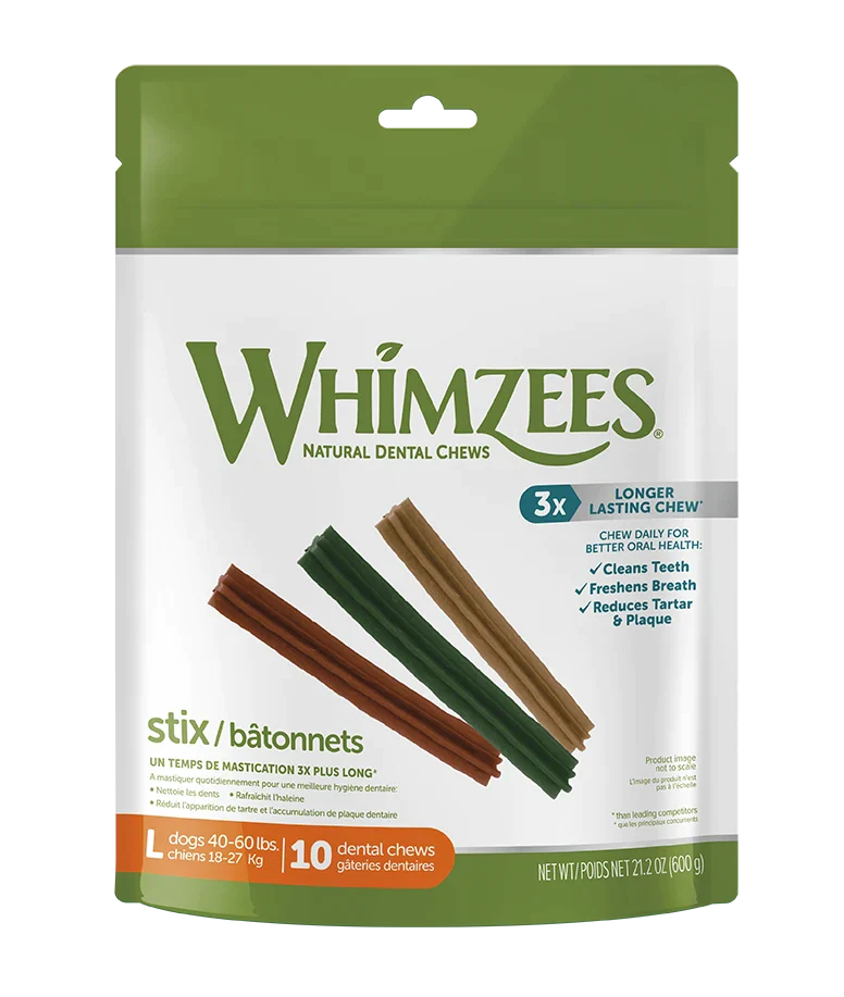 Soft bunny travel pouch-WELLNESS WHIMZEES® STIX ALL NATURAL DAILY DENTAL TREAT FOR DOGS