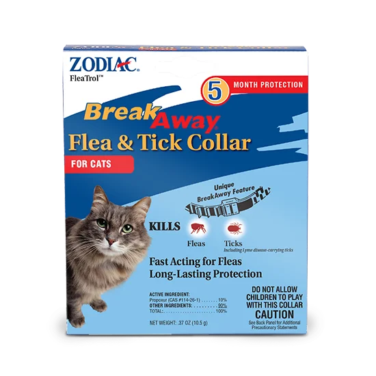 Herbal tick repellent spray-ZODIAC BREAKAWAY FLEA & TICK COLLAR FOR CATS (32 Oz.)