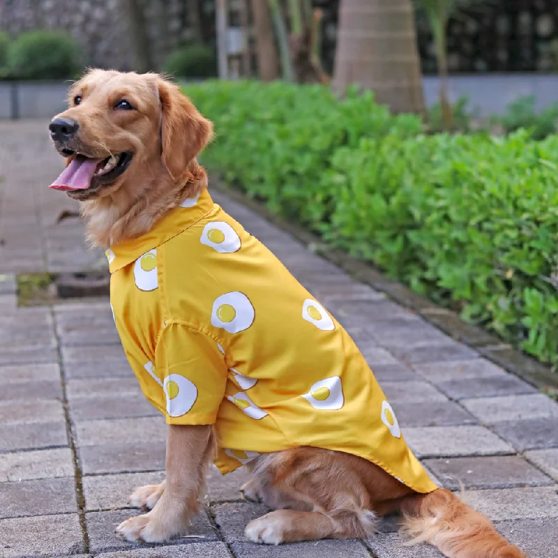 Textured pet rest mat-15buttons Sunny Side Up Shirt for Dogs