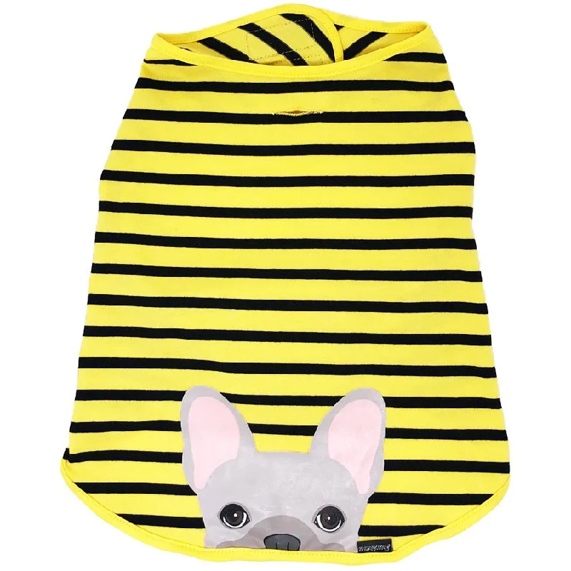 Pet-friendly air mist-Frenchie Shirt | Frenchiestore | Cream French Bulldog in Bumblebee