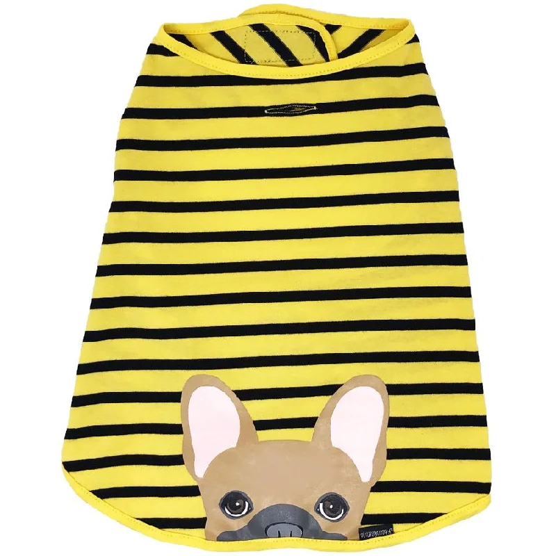 Plush hamster cuddle pouch-Frenchie Shirt | Frenchiestore | Fawn French Bulldog in Bumblebee